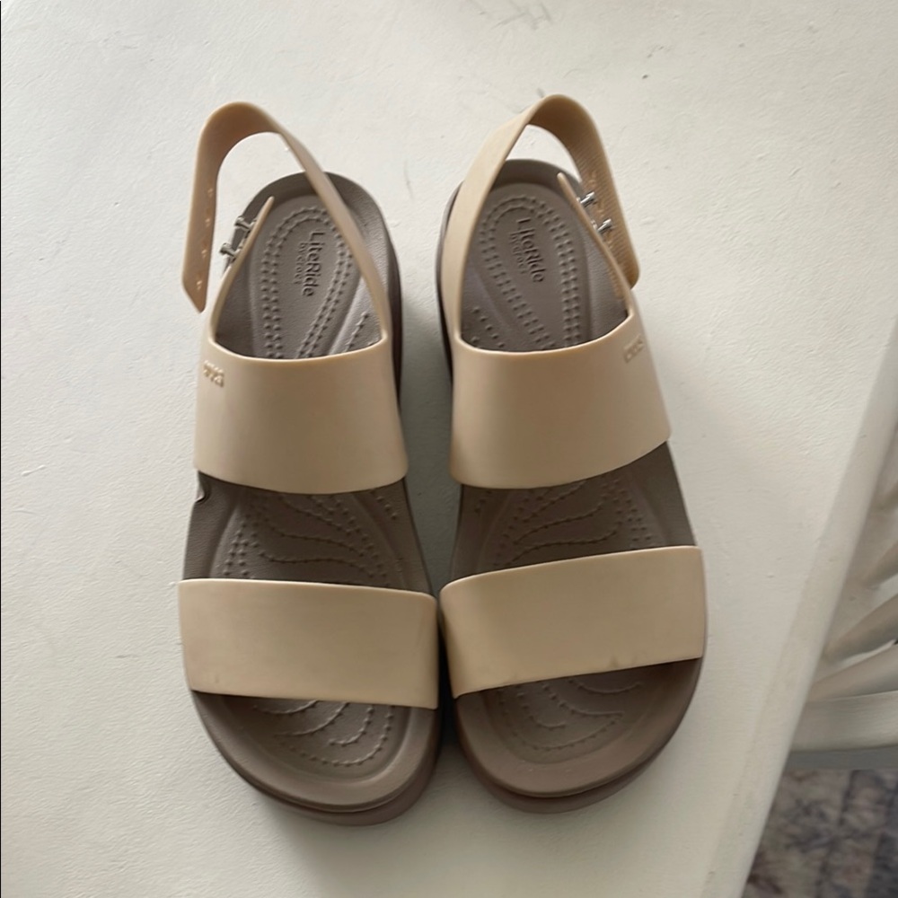 Beige Strappy Sandals